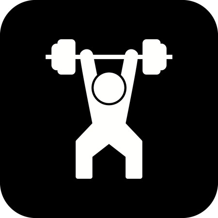 Vector Weightlifting Iconのイラスト素材