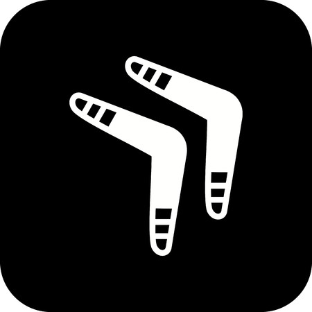 Vector Boomerang Iconのイラスト素材