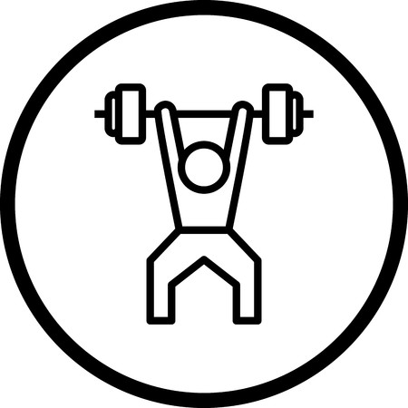 Vector Weightlifting Iconのイラスト素材
