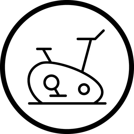 Vector Exercise Bike Iconのイラスト素材