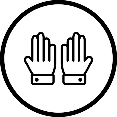 Vector Gloves Iconのイラスト素材