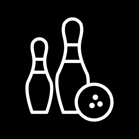Vector Bowling Iconのイラスト素材