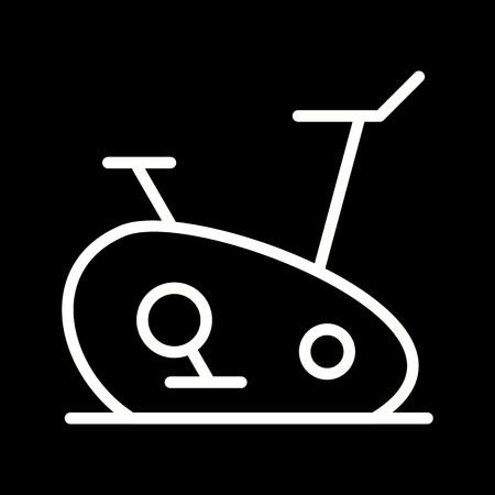 Vector Exercise Bike Iconのイラスト素材