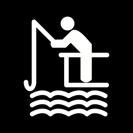 Vector Fishing Iconのイラスト素材
