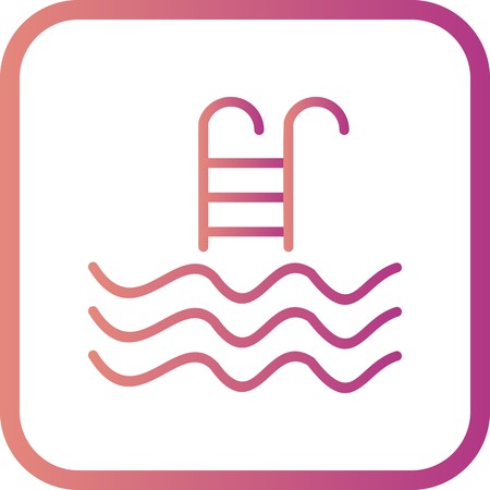 Vector Swimming Pool Iconのイラスト素材