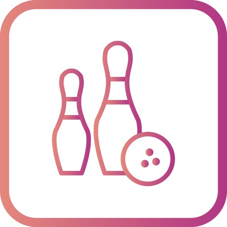 Vector Bowling Iconのイラスト素材