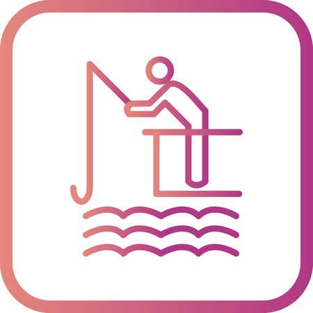 Vector Fishing Iconのイラスト素材