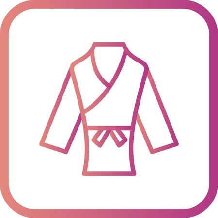 Vector Karate Costume Iconのイラスト素材