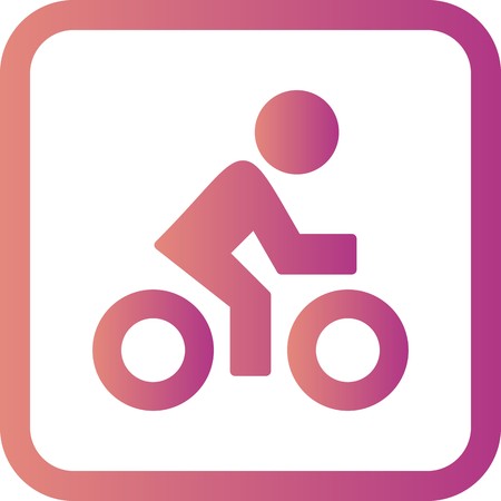 Vector Cyclist Iconのイラスト素材