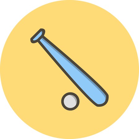 Vector Base And Ball Iconのイラスト素材