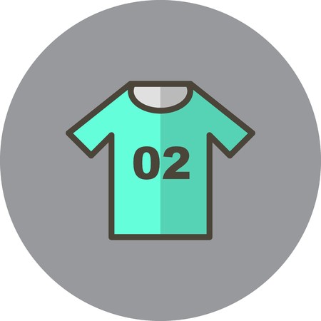 Vector Jersey Iconのイラスト素材