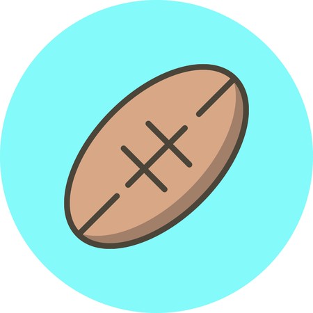 Vector Rugby Iconのイラスト素材
