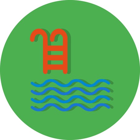 Vector Swimming Pool Iconのイラスト素材