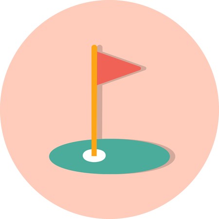Vector Golf Iconのイラスト素材