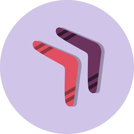Vector Boomerang Iconのイラスト素材