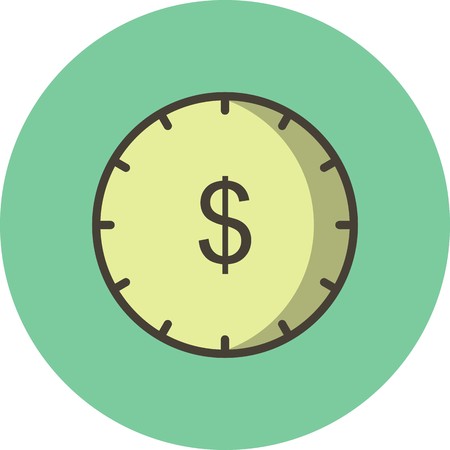 Vector Time Is Money Iconのイラスト素材