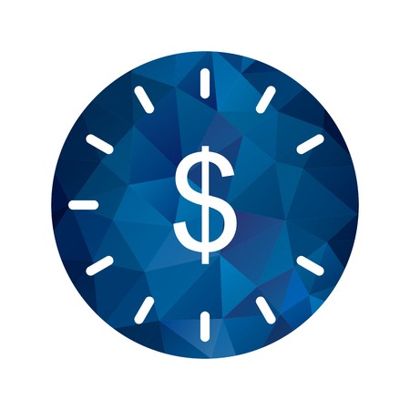 Vector Time Is Money Iconのイラスト素材