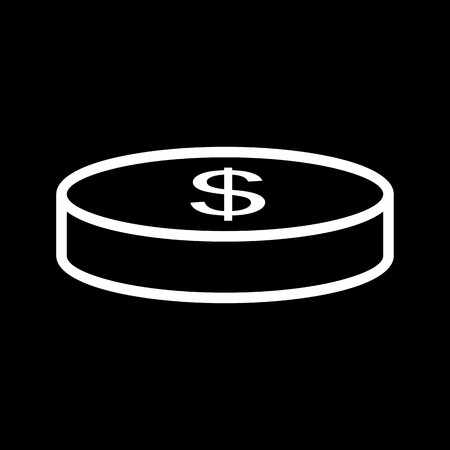 Vector Coin Iconのイラスト素材