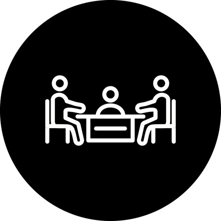 Vector Meeting Iconのイラスト素材