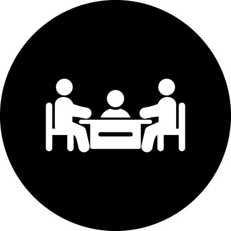 Vector Meeting Iconのイラスト素材
