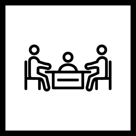 Vector Meeting Iconのイラスト素材