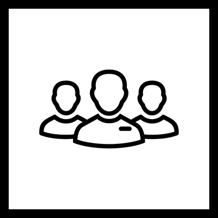 Vector Leader of Group Iconのイラスト素材
