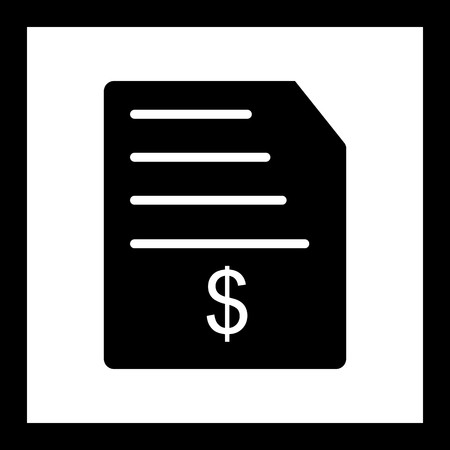 Vector Invoice Vector Iconのイラスト素材