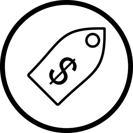 Vector Business Tag Iconのイラスト素材