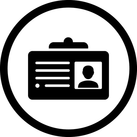 Vector Business Card Iconのイラスト素材