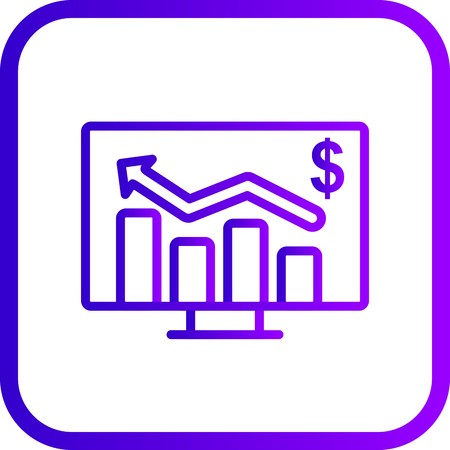 Vector Business Chart Iconのイラスト素材