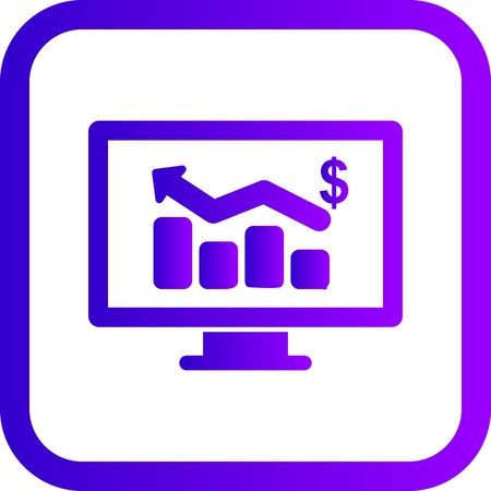 Vector Business Chart Iconのイラスト素材