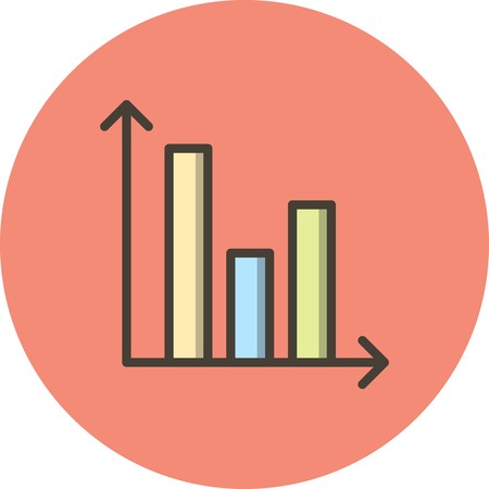 Vector Bar Chart Iconのイラスト素材