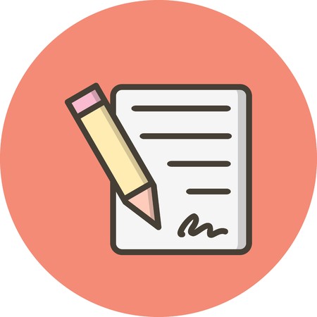 Vector Contract Iconのイラスト素材