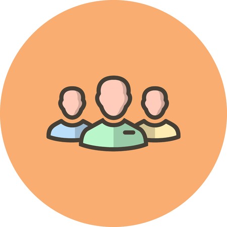 Vector Leader of Group Iconのイラスト素材