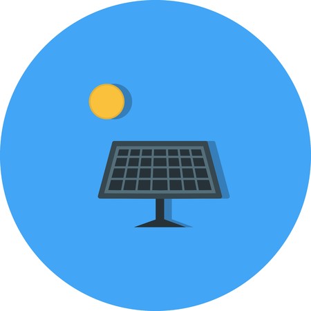 Vector Solar Energy Iconのイラスト素材