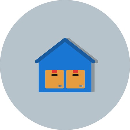 Vector Storage Warehouse Iconのイラスト素材