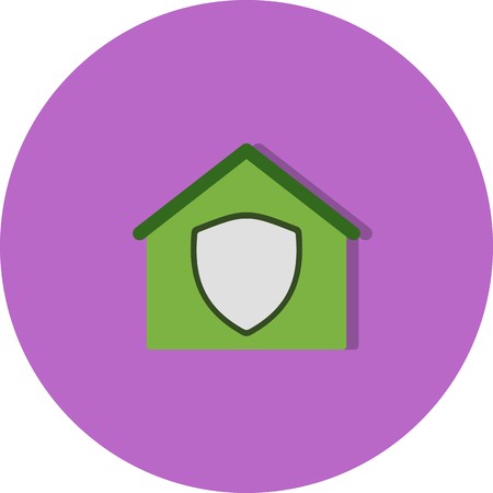 Vector Protected House Iconのイラスト素材