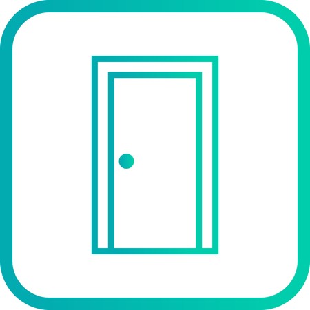 Vector Door iconのイラスト素材