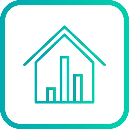 Real Estate Stats Iconのイラスト素材