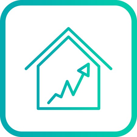 Vector Graph House Iconのイラスト素材