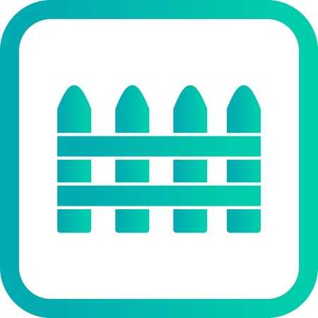 Vector Fence Iconのイラスト素材