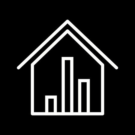 Real Estate Stats Iconのイラスト素材