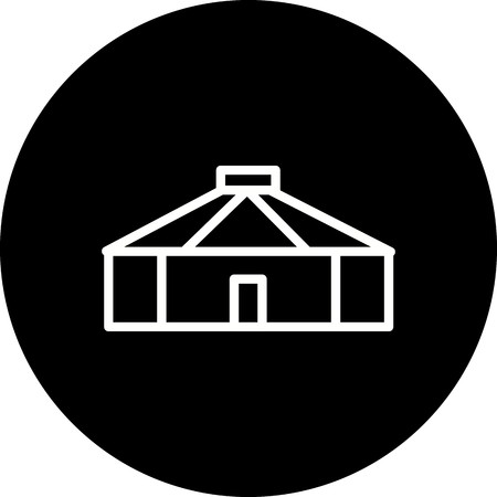 Vector Yurt Iconのイラスト素材