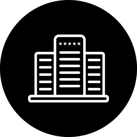 Vector Five Star Hotel Iconのイラスト素材