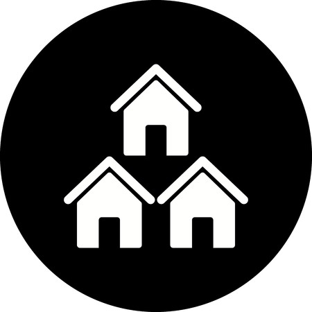 Vector Neighborhood Iconのイラスト素材