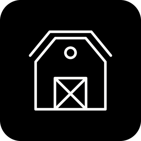 Vector Barn Iconのイラスト素材
