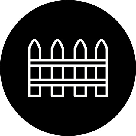 Vector Fence Iconのイラスト素材