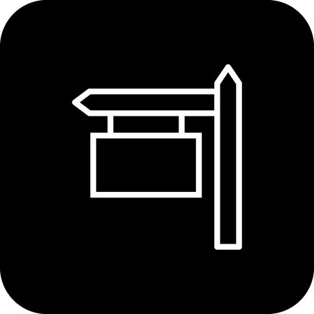 Vector Sign Board Iconのイラスト素材