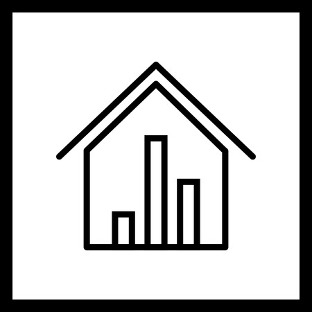 Real Estate Stats Iconのイラスト素材