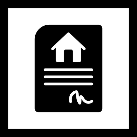 Vector House Contract Iconのイラスト素材